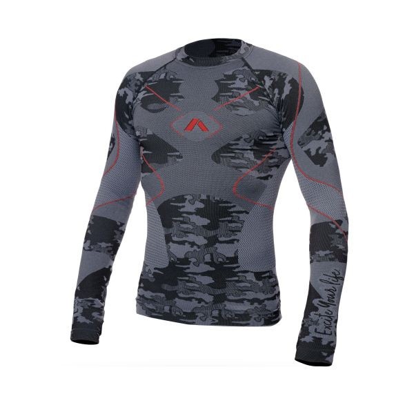 Bluza termica Adrenaline Glacier, negru/gri, marime L