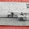 Fotografie tip carte postala, pilotul Louis Bleriot cu monoplanul , inceput de secol XX(primul pilot care a traversat Canalul Manecii)