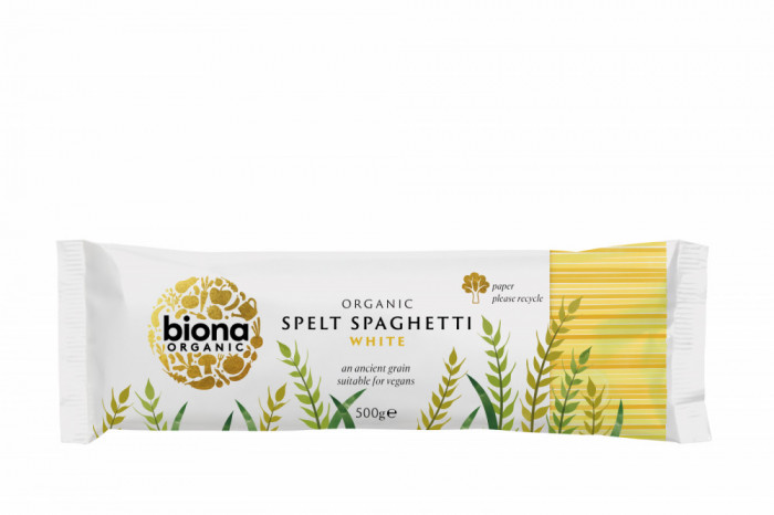 Spaghetii din grau spelta alb bio 500g Biona