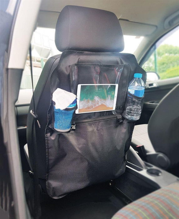 Organizator scaun auto pentru spatarul scaunului din fata, cu loc pentru IPAD AutoDrive ProParts