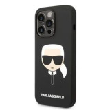 Husa Karl Lagerfeld MagSafe Liquid Silicone Karl Head pentru iPhone 14 Pro Max Black