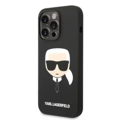 Husa Karl Lagerfeld MagSafe Liquid Silicone iPhone 14 Pro Black foto