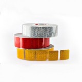 Banda Reflectorizanta Alba Oralite VC104+ Segmentata, 50mm, Omologata ECE 104, Durabila, Metru Liniar