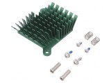 Radiator extrudat cu aripioare BGA verde 40mm x 38mm