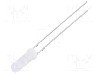 Dioda LED, 3mm, portocalie, 68...100mcd, 20mA, 1,8...2,6V, OPTOSUPPLY - OSO5JA6CF2A