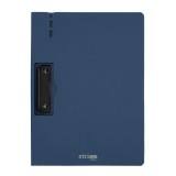 Clipboard Strigo Vertical A4 cu Clip Metalic si Suport Stilou, Albastru Marin