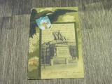 Carte poștală veche Croația-Zagreb &ndash; Monument (cel mai probabil din perioada 1900&ndash;1940)