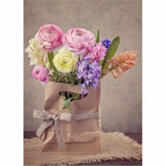 Tablou Canvas Hyacinths and Ranunculus Flowers foto