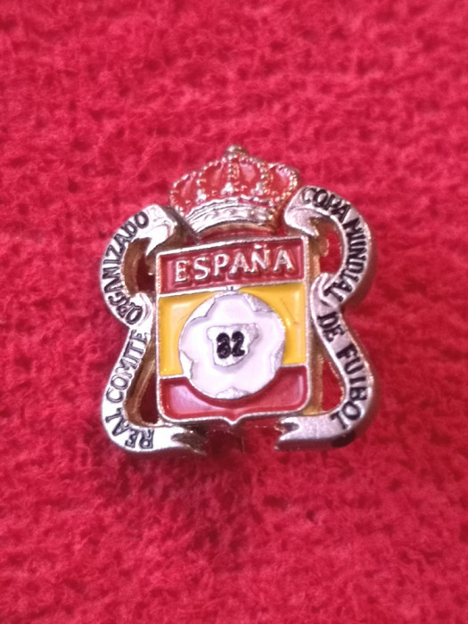 Insigna-Comitetul de Organizare al Campionatului Mondial de Fotbal SPANIA`82