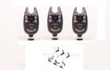 Set 3 senzori-avertizori diamant alb pescuit cu 3 swingere cu led puternic
