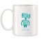 Cana alba ceramica personalizata Robot Indragostit, INOVATIX&reg;. 330ml
