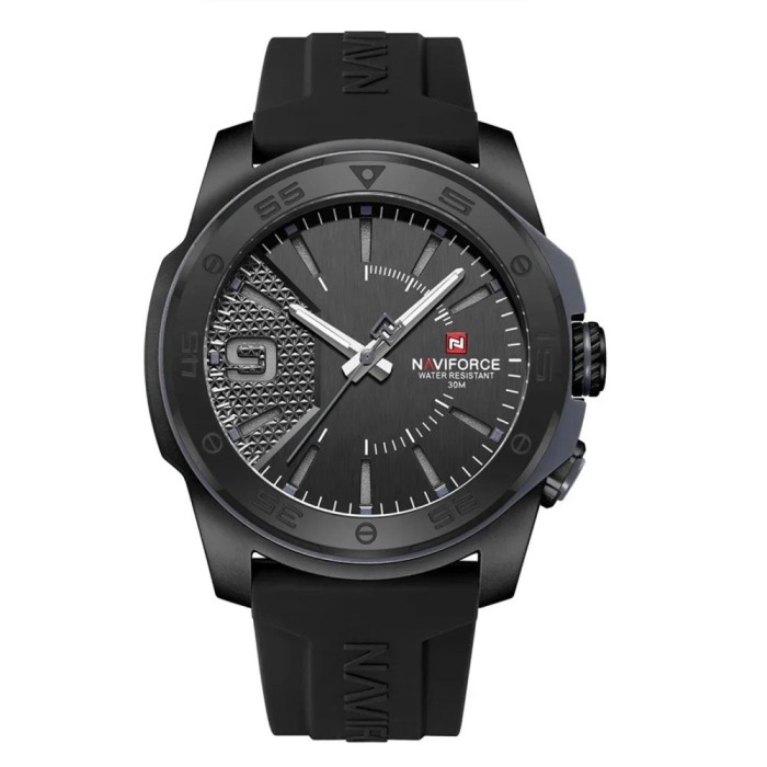 Ceas Barbati Naviforce 7112 Negru , Design Army, Functii Multiple, Rezistent la socuri, Rezistent la Apa 3ATM