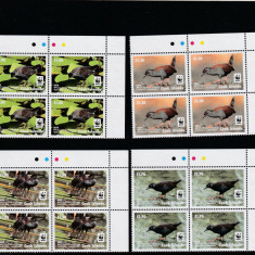 Cook Islands 2014-Fauna,WWF,Pasari,serie (partea I) 4 val.bloc 4dant.,colt coala