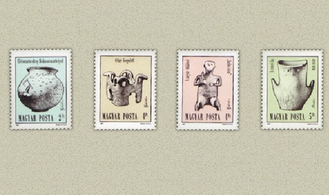 Ungaria 1987 - Arheologie, serie neuzata