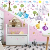 Autocolante de perete pentru copii BOARA, PVC, multicolor, 750 x 350 mm