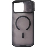 Husa spate Nillkin Camshield Pro Magnetic, PC si TPU, negru transparent, pentru Apple iPhone 17 Pro Max, 18 Pro Max