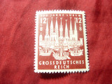Serie 1 valoare Gross Deutsches Reich 1943 - 800 Ani oras Lubeck, Nestampilat