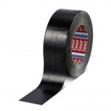 Banda adeziva Duct Tape, negru, 50m x 50mm - Tesa 4615