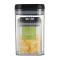 Cutii de Depozitare Alimente, Cyrax, Set din 2 Cutii de Tip Container de 0.8 si 1.3 l, Recipiente pentru Cereale in Bucatarie, Transparente cu Capac N