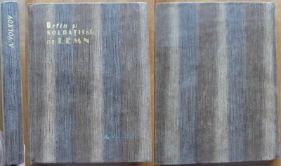 A. Volkov, Urfin si soldatii sai de lemn, 1964, legatura bibliofila integral piele, design unic, autograful traducatorului catre Zaharia Stancu foto