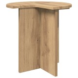vidaXL Masă laterală Stejar Artizanal &Oslash; 39 x 38 cm Lemn prelucrat 8001095