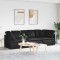 vidaXL Canapea modulară cu perne, negru, textil 3321269