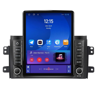 Navigatie dedicata cu Android Fiat Sedici 2006 - 2015, 1GB RAM, Radio GPS Dual foto