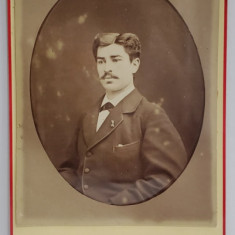 PHOTOGRAPHIE FRANCAISE , ' AD ' , BRUXELLES , FOTO CABINET , TANAR IN MEDALION , SFARSITUL SEC. XIX