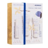 Korres SET Gel hidratant pentru ochi Wide Awake 15ml &amp; Demachiant spumant 20ml &amp; Cremă-gel hidratantă probiotică nutritivă 20ml