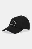 Karl Lagerfeld șapcă de baseball din bumbac culoarea negru, cu imprimeu, A1W33201