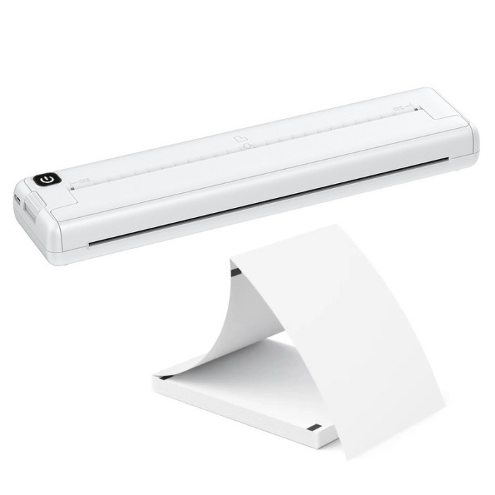 Imprimanta termica, model ultra portabil, de dimensiuni reduse, fara fir, nu necesita tus, A4, Bluetooth, aplicatie compatibila cu iOS / Android, acum