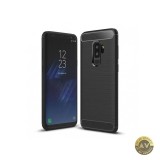 Husa Samsung Galaxy S9+ OEM Carbon Neagra, Back Cover, TPU, Rezistenta la Socuri