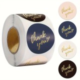 Set 500 etichete , zThank You, autoadezive , 4 culori, scris auriu