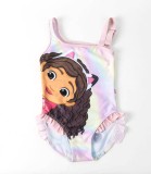Costum de Baie &Icirc;ntreg pentru Copii Gabby's Dollhouse Roz 2-6 Ani (set 5 buc.)