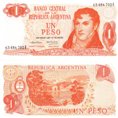 Argentina 1 Peso 1970 P-287a UNC