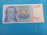 Iugoslavia 5000 Dinari 1994 - Seria AA 6984338
