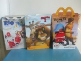 Cumpara ieftin 3 CUTII HAPPY MEAL DE COLECTIE (GOALE) : MOTANUL INCALTAT + RIO + MADAGASCAR