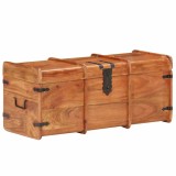 Cumpara ieftin Cufar de depozitare, 90 x 40 x 40 cm, lemn masiv de acacia