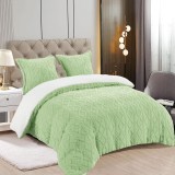 Lenjerie Pat Cocolino Mornia Co047, Microfibra Plusata, 3 Piese, , Verde