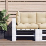 VidaXL Perne de paleți, 3 buc., bej, material textil
