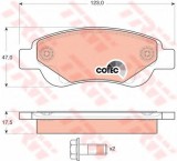 Set placute frana,frana disc PEUGEOT 107 (2005 - 2016) TRW GDB1633