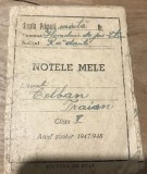 (2) Act Carnet de Note Notele Mele 1947