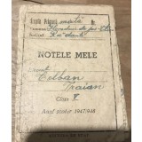 (2) Act Carnet de Note Notele Mele 1947