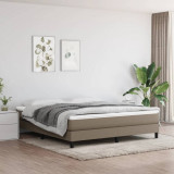 Saltea de pat cu arcuri, gri taupe, 180x200x20 cm, textil GartenMobel Dekor, vidaXL