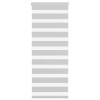Jaluzea tip zebra gri deschis lățime țesătură 60,9 cm poliester