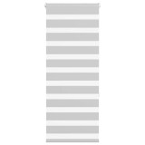 Jaluzea tip zebra gri deschis lățime țesătură 60,9 cm poliester