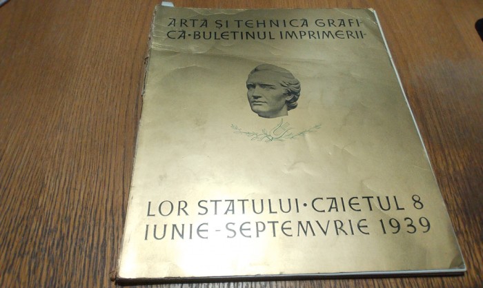 ARTA SI TEHNICA GRAFICA - Caietul 8 - Iunie-Sep. 1939 - STEFAN POPESCU (gravura)