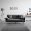 Canapea Fiore 199x95x90 cm Rabatabila Catifea Gri (cod AF 210103-74)