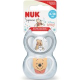 Set 2 suzete NUK SPACE, DISNEY, WINNIE, SILICON, 6-18 luni