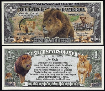 !!! SUA = FANTASY NOTE = LEUL - 2018 - UNC / SERIA WILDLIFE foto